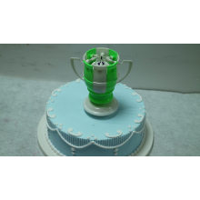 wholesale 8 Light Candles Musical Romantic Birthday Candle Rotating Football Cup Soccer Musical
